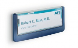 Információs tábla, 149x52,5 mm, DURABLE "CLICK SIGN", kék